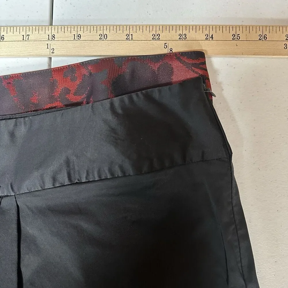 Lane Bryant Skirt Plus Size 28 4X A-Line Satin Black Witch Goth Skater Grunge - Picture 10 of 11